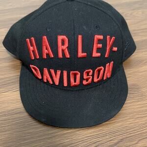 Harley-Davidson Black Cap with Red Embroidery